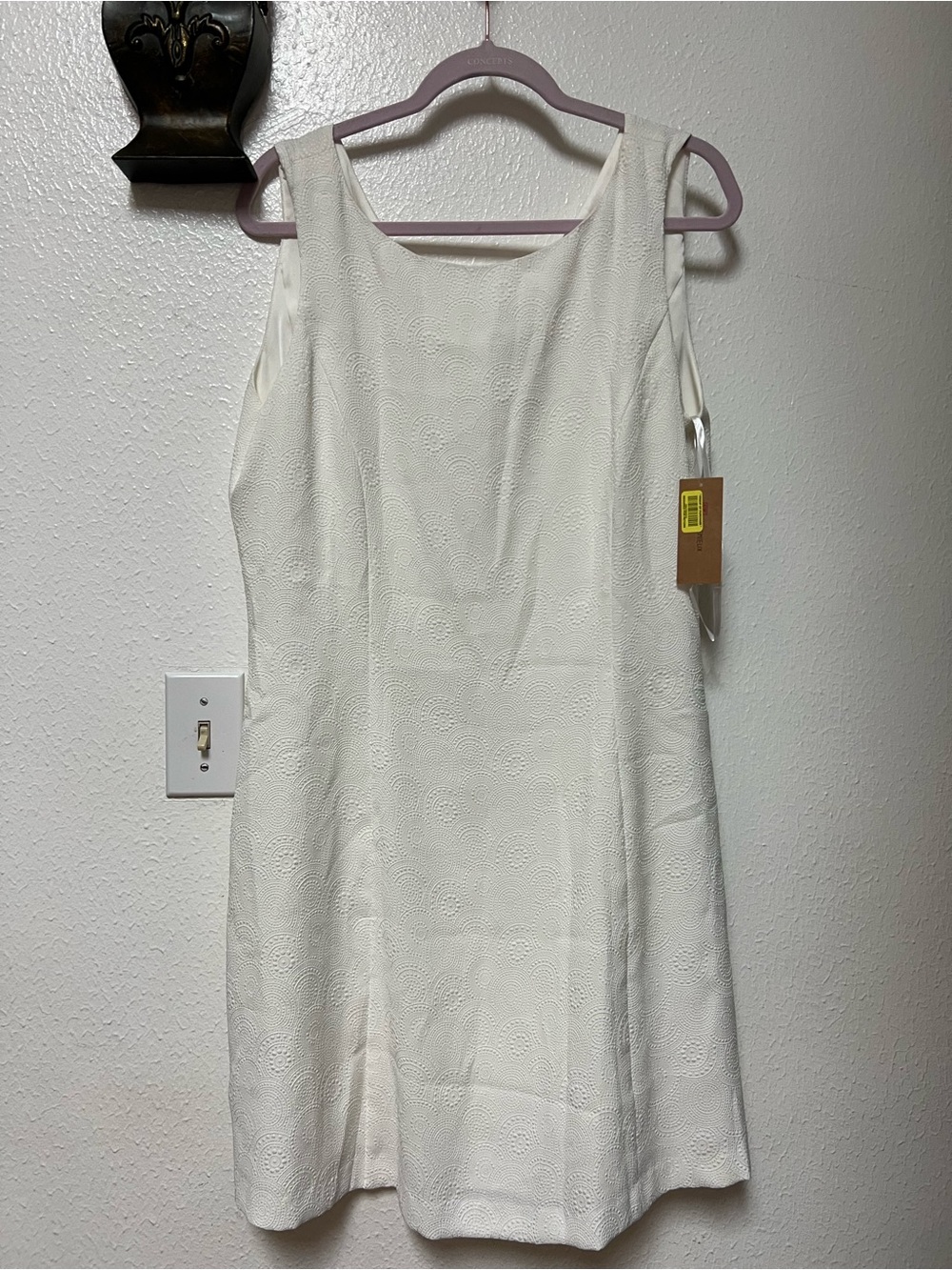 Daniel Cremieux Ivory Textured Mini Dress